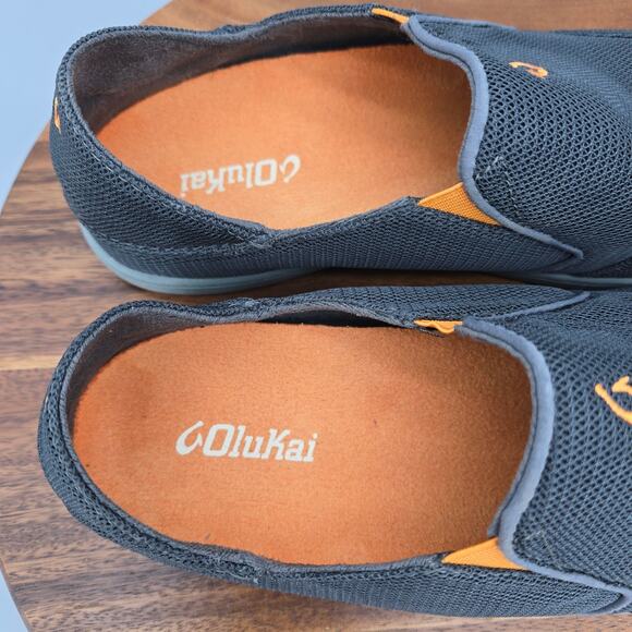 Olukai Nohea Mesh Shoes Men\'s 10 Gray Comfort Slip On Casual Loafer Sneakers main image 7